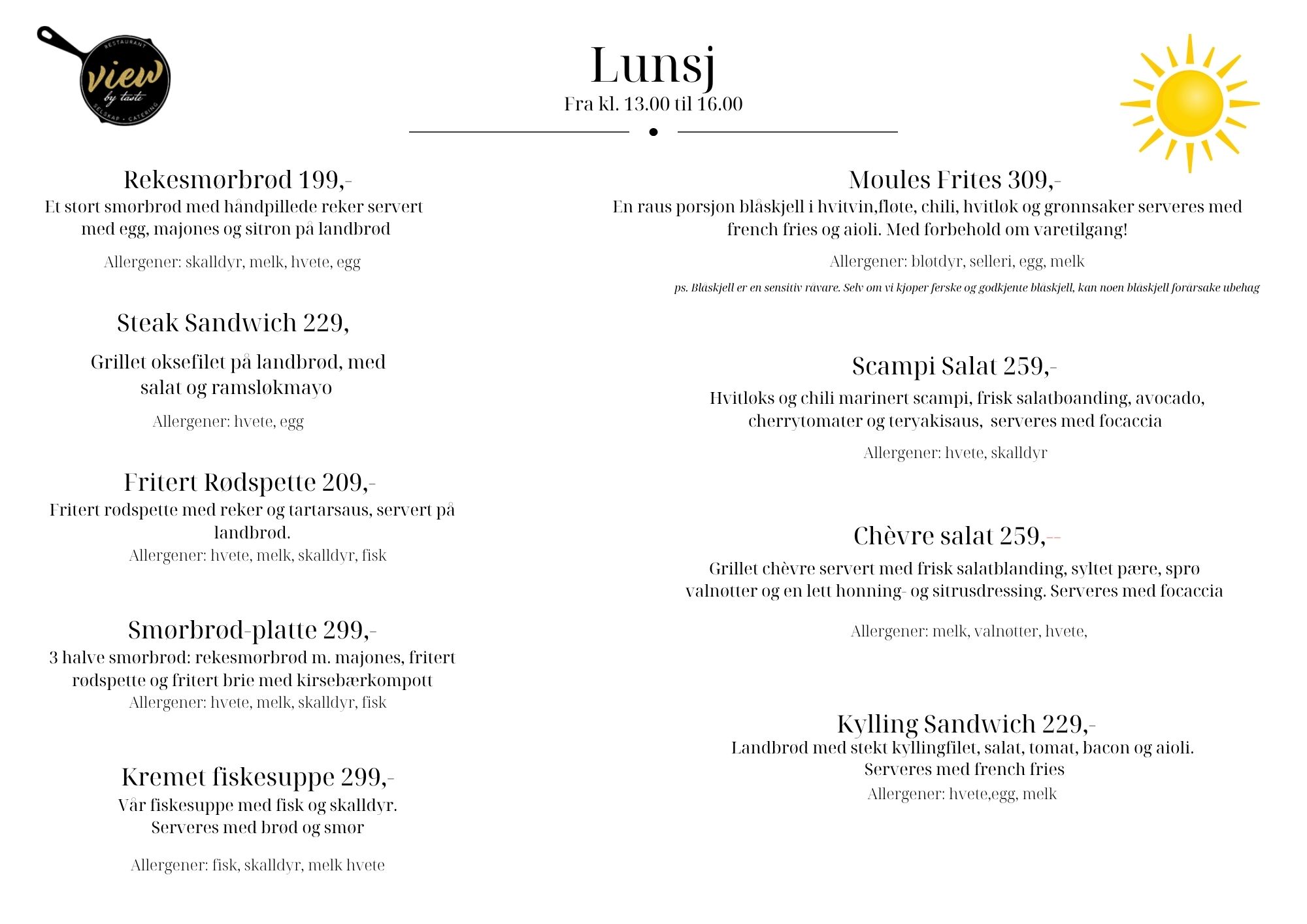 Lunsj 2026 VIEW